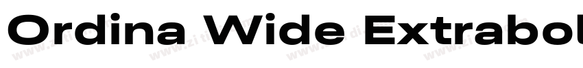Ordina Wide Extrabol字体转换